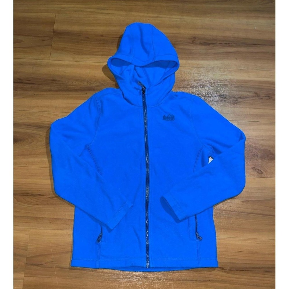 Boys REI Co-op Fleece Full Zip Blue Hoodie Jacket